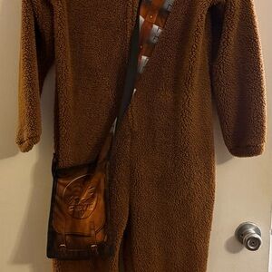 STAR WARS Chewbacca Wookie Mens Pajamas Hooded Size Small COSTUME